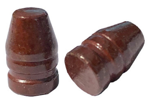 38/357 and 9 MM 125 Truncated Cone Flat Point - Beveled Base Coated Bullet